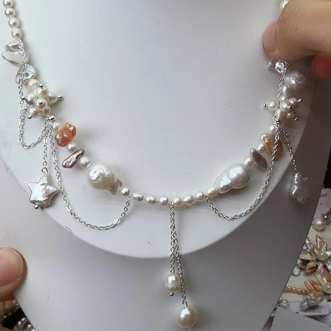 未镶嵌淡水珍珠颈饰