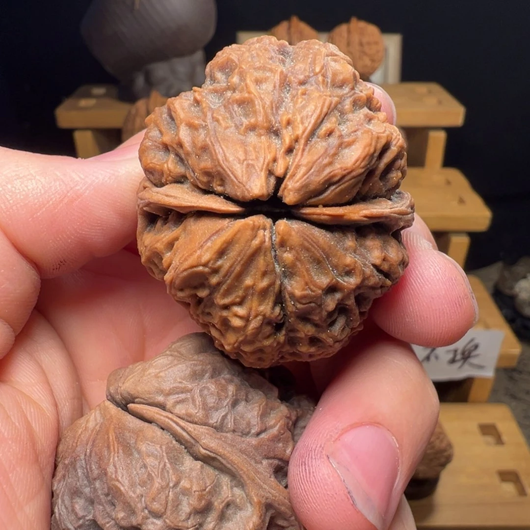 文玩核桃吊坠滚龙蟾44mm