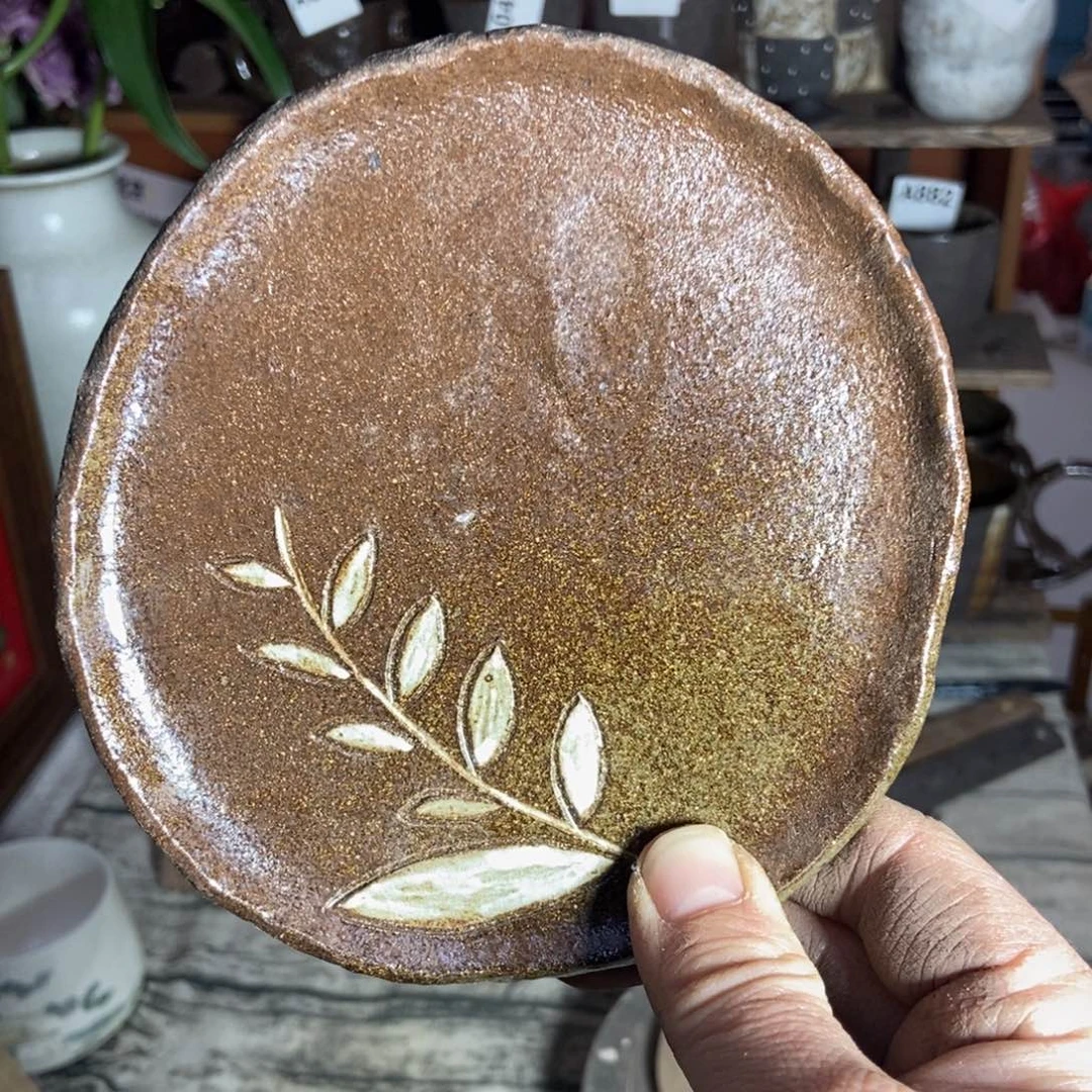 陶瓷智*手捏咖啡杯碟子