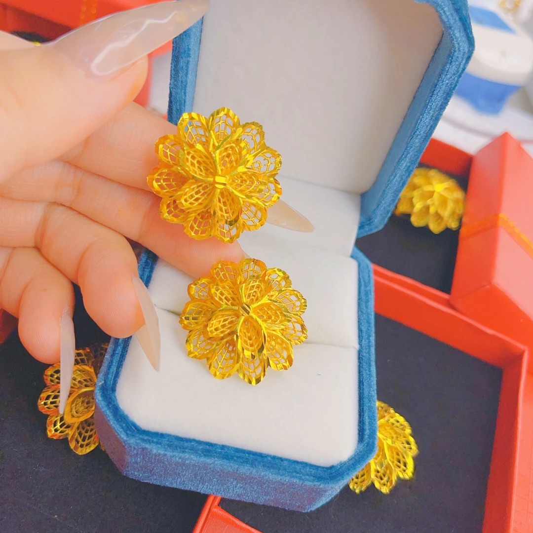 铜合金树脂戒指 铜合金时尚花花戒指女款8909