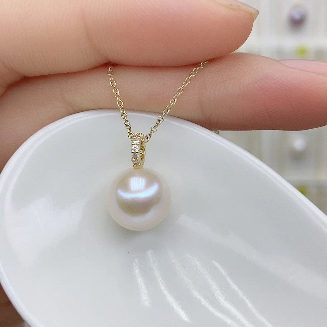 颈饰合金淡水珍珠