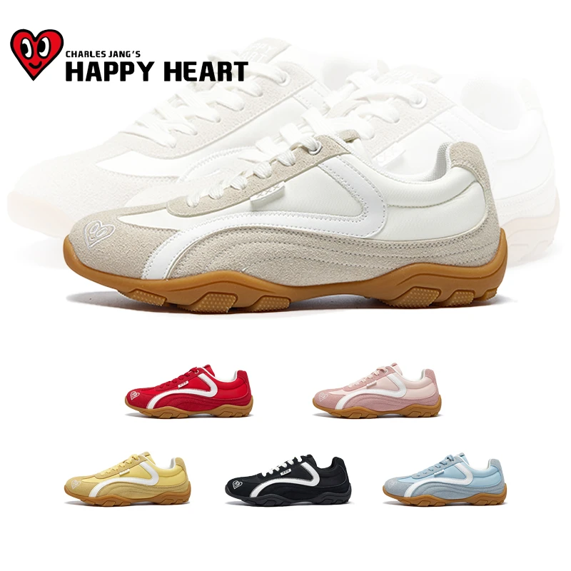 查尔斯桃心夏季透气休闲板鞋阿甘鞋德训鞋潮鞋百搭德训鞋双12好物