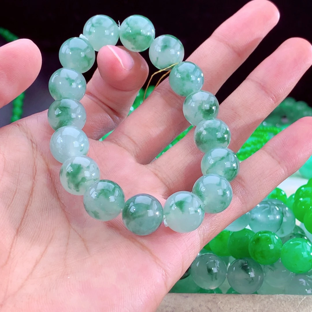 未镶嵌手串翡翠天然缅甸