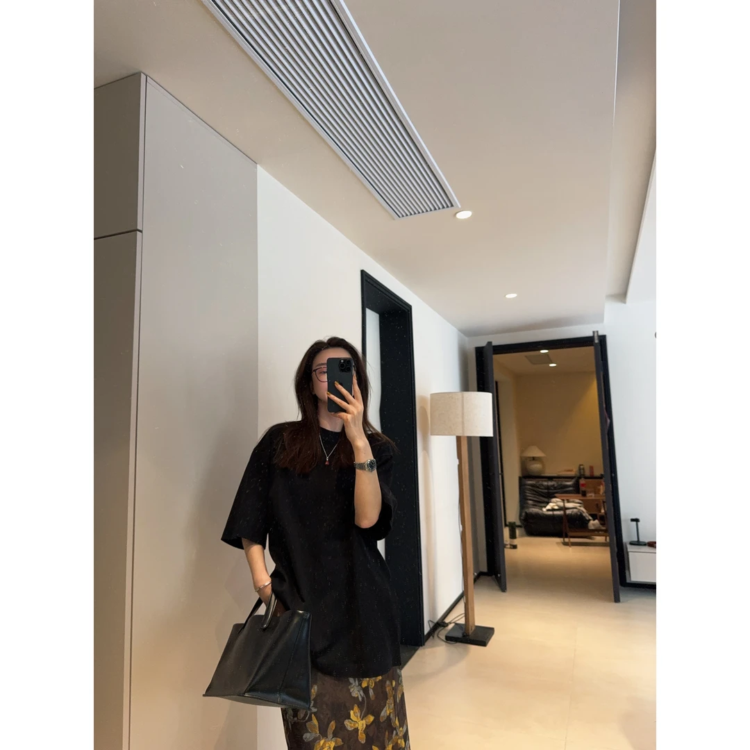 ［REVAN SUN］-大骨架穿搭 简约宽松T恤963