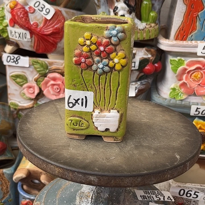 粗陶材质多肉花盆