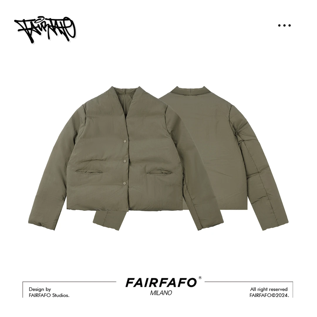 林肉肉【日系V领羽绒外套】90白鸭绒XG24WT604