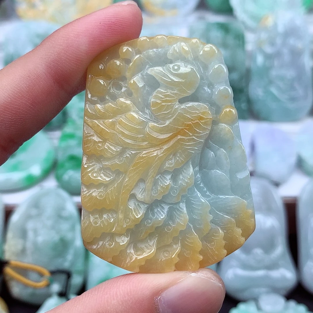 翡翠未镶嵌颈饰翡翠吊坠