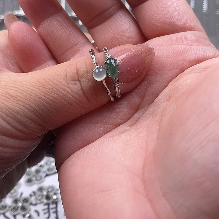 未镶嵌戒指翡翠烟*妆缅甸