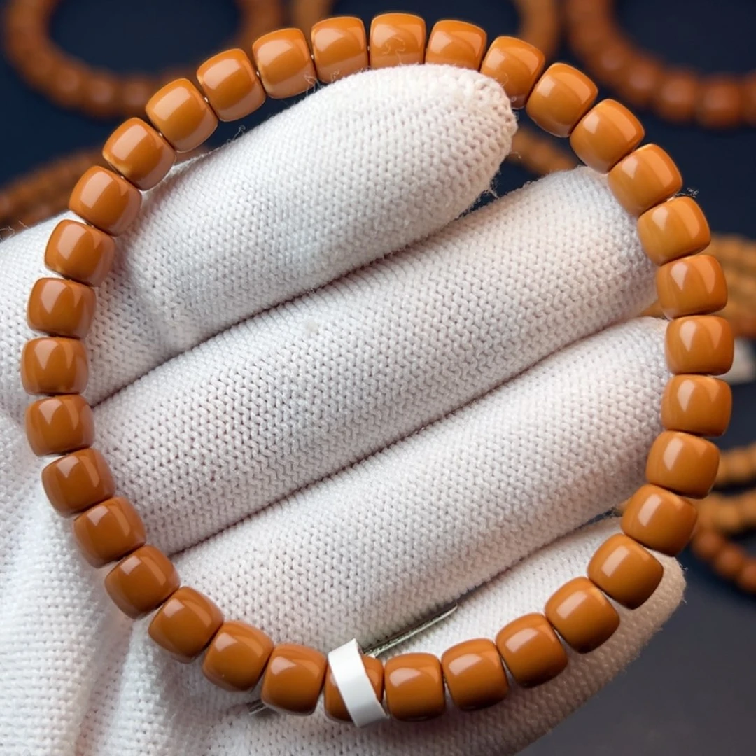 橄榄核手串/手链橄榄核尖直切单圈0.68cm