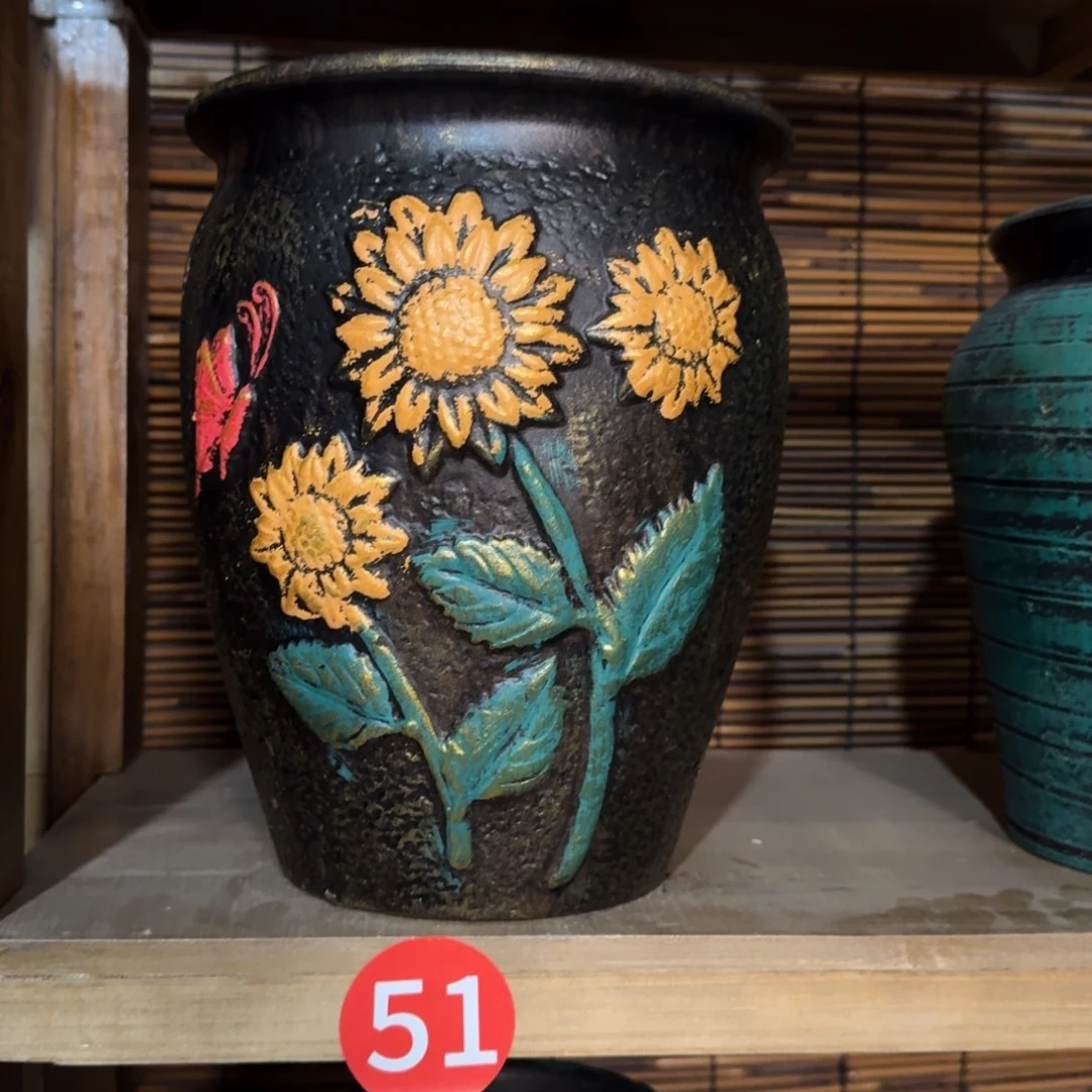 带孔高端浮雕花盆炸炸炸