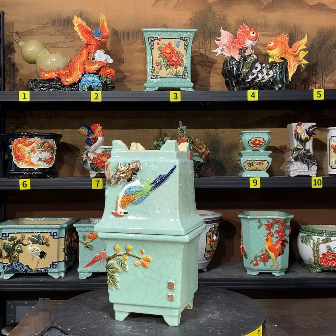 z***y高温烧制石湾花盆