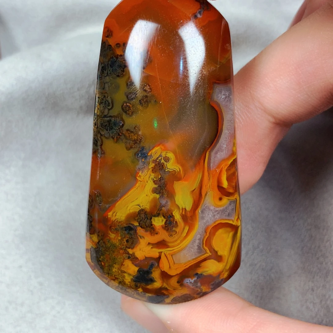 玛瑙/玉髓未镶嵌战国红