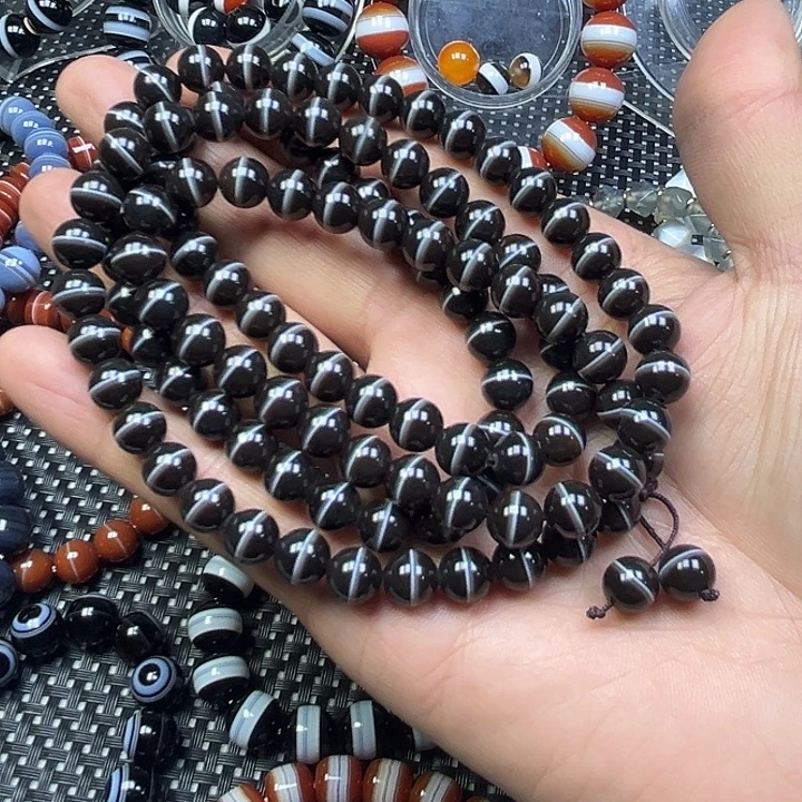 怪***椒玛瑙/玉髓未镶嵌手串