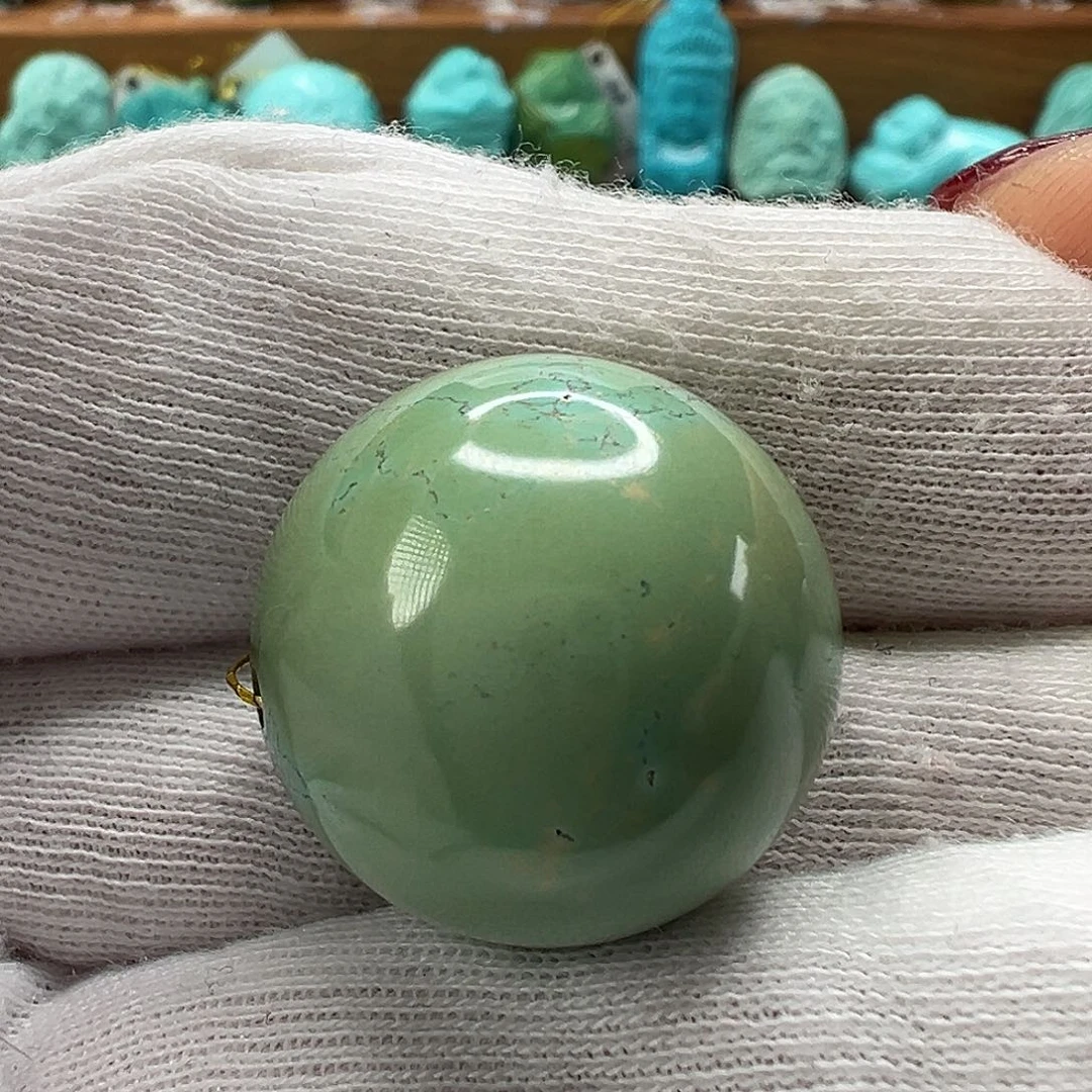 绿松石圆珠 未镶嵌