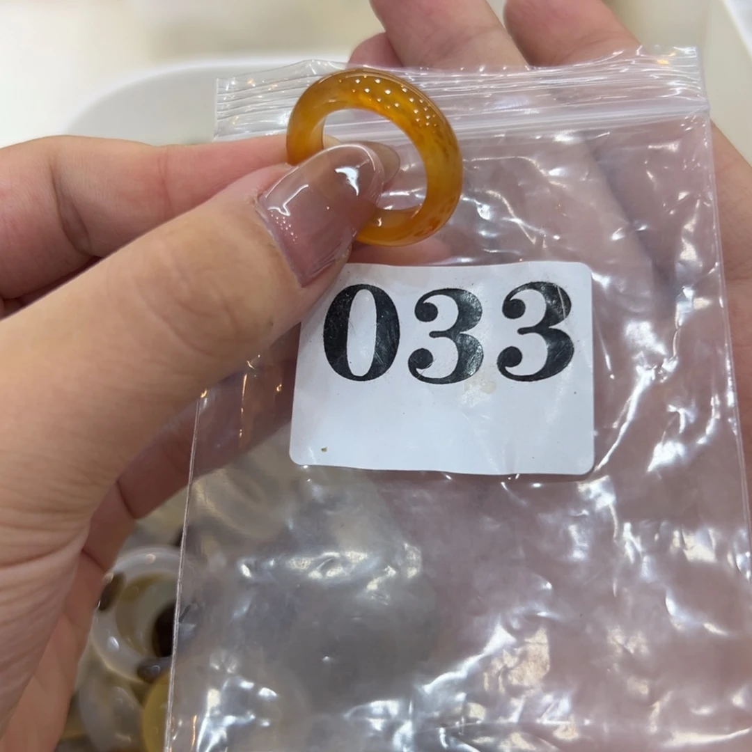 玛瑙/玉髓戒指合金33港14