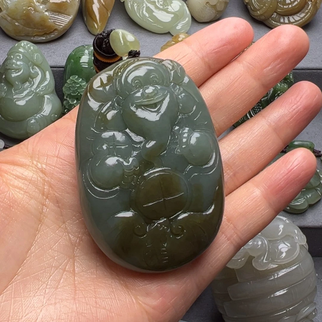 和田玉未镶嵌挂件