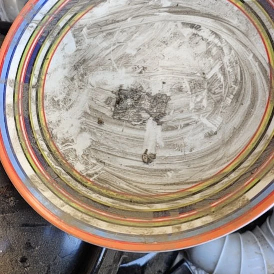 瓷彩虹盘子口径25……