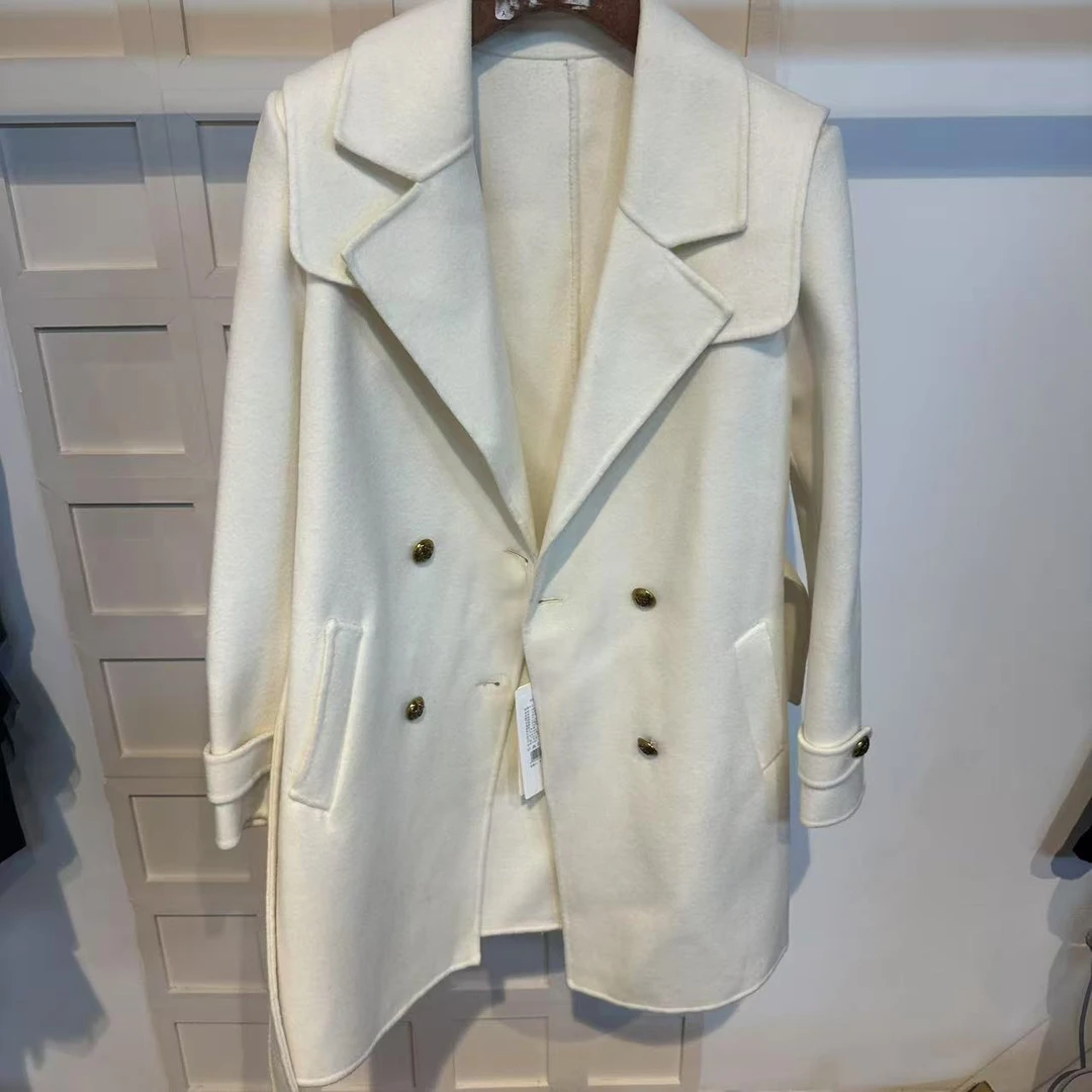 *25新极简女长款简约纯色外套（2408101）