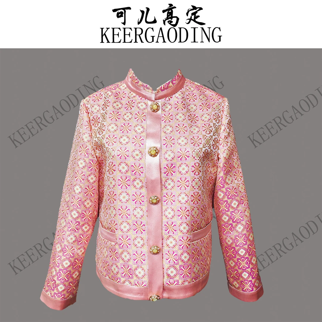 【可儿·高定】非遗宋锦高端新中式国风设计师款桑蚕丝外套3-J5429