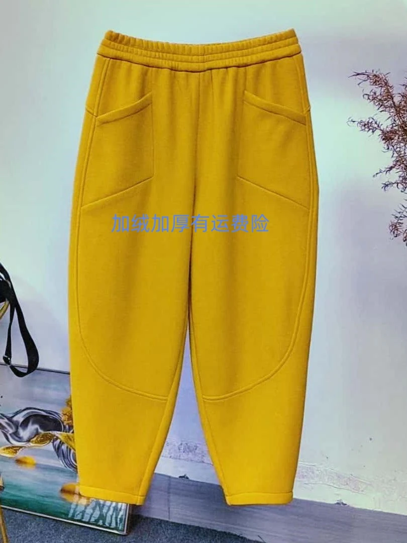 哈伦裤女2025春季新款韩版时尚大码休闲裤女裤宽松妈妈纯色女士