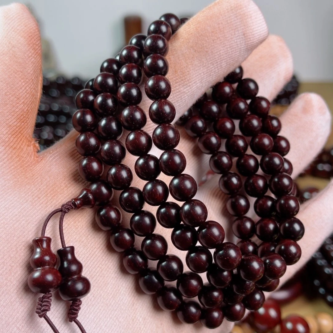 小叶紫檀手串/手链0.8高油密多星细金星