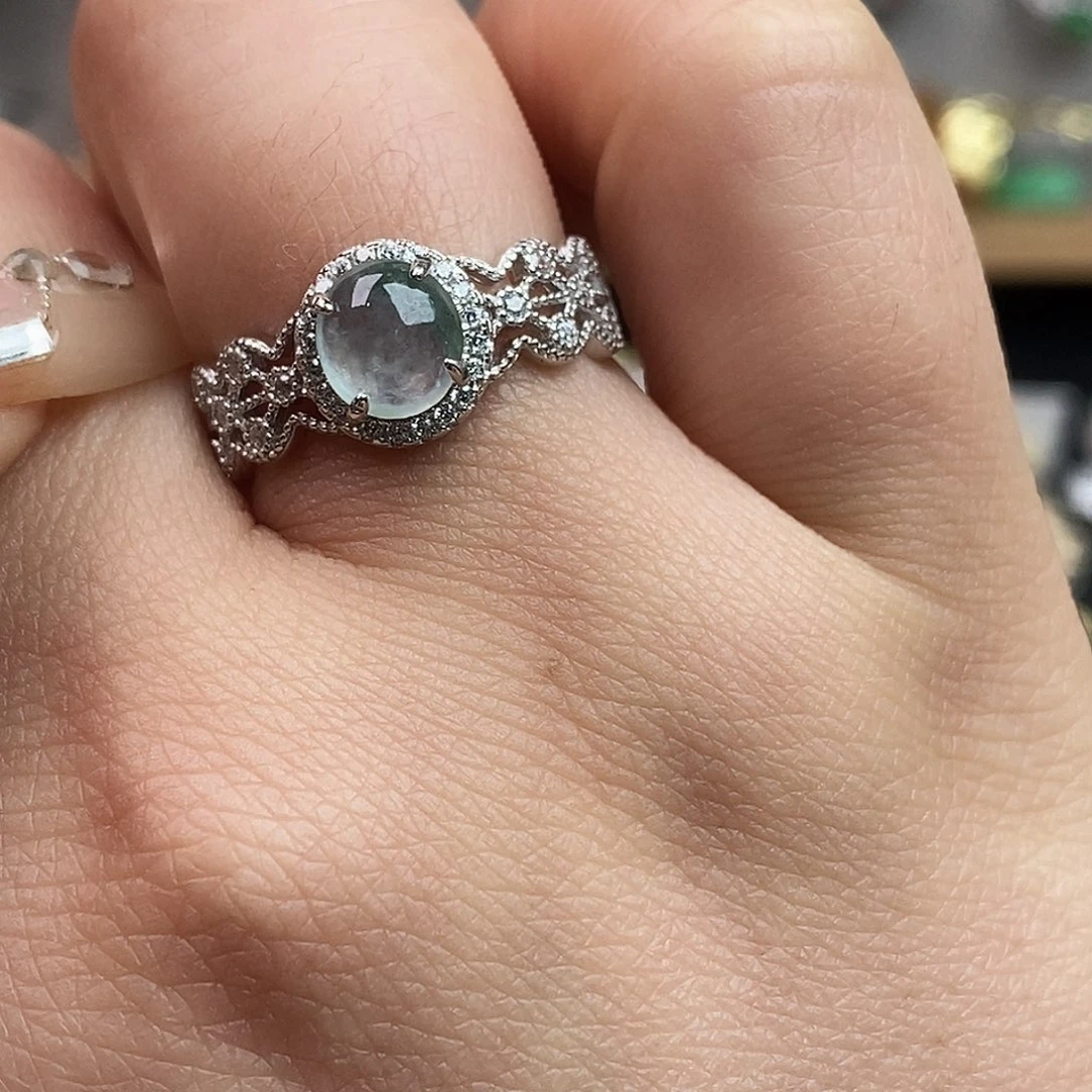 翡翠未镶嵌戒指翡翠