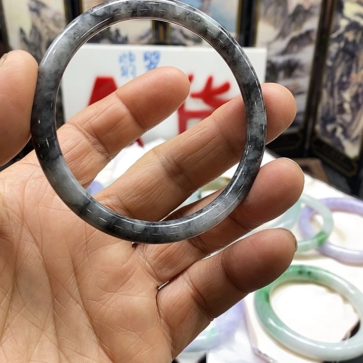翡翠未镶嵌手镯翡翠手镯59、卡6 +