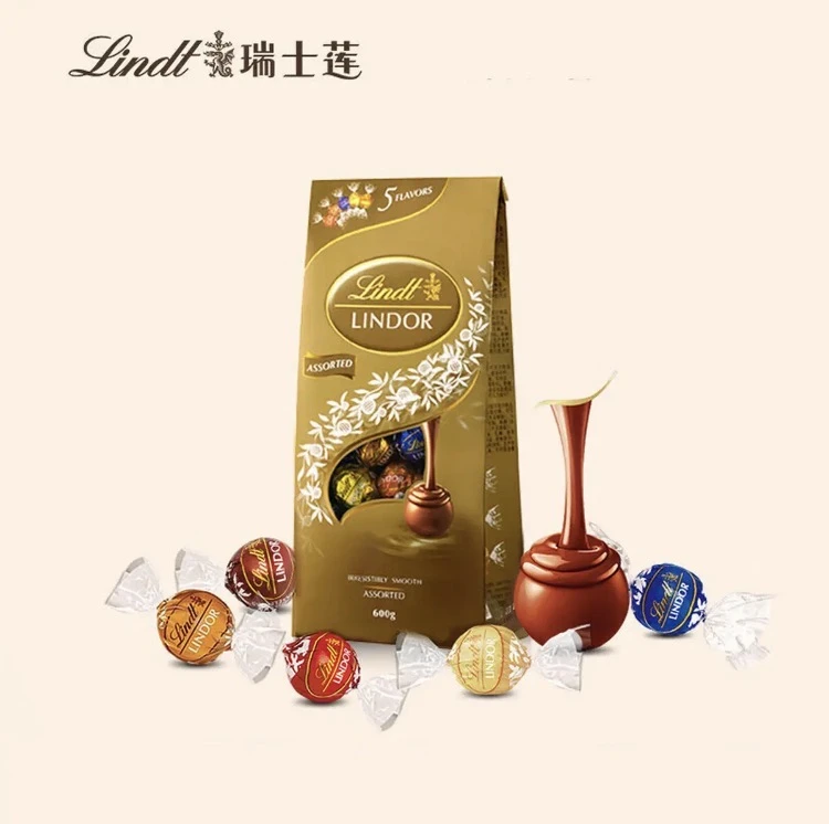 原装进口瑞士莲软心朱古力多种口味礼盒装600g