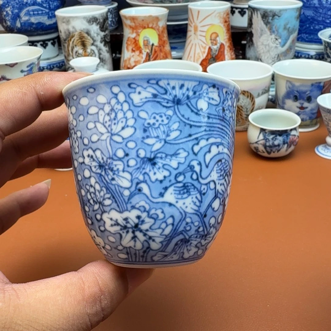 杯子景德镇全手工手绘陶瓷