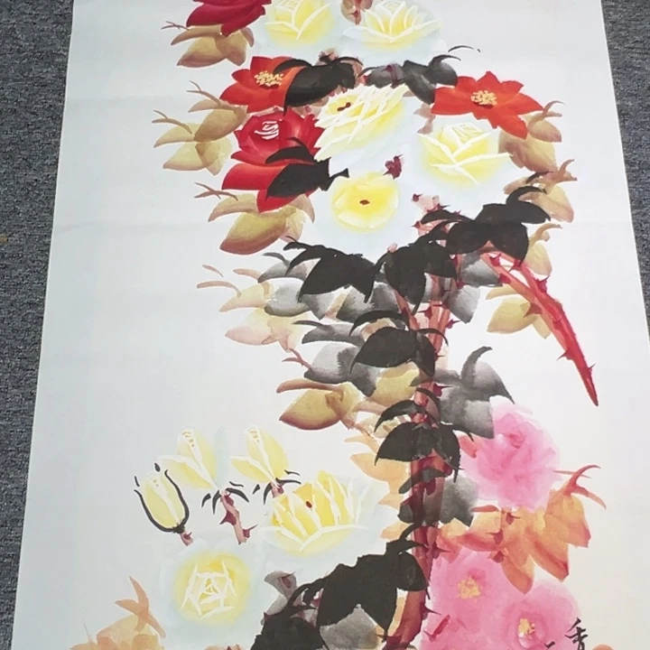 手绘作品全场放大漏