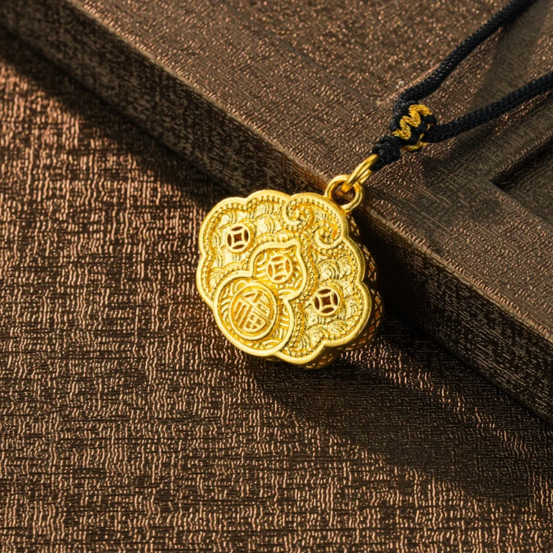 吊坠足银 祥云葫芦吊坠