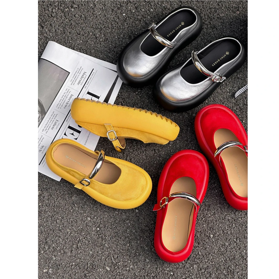 时尚包头拖女2025年夏季新款韩版ins外穿单鞋设计感玛丽珍拖鞋