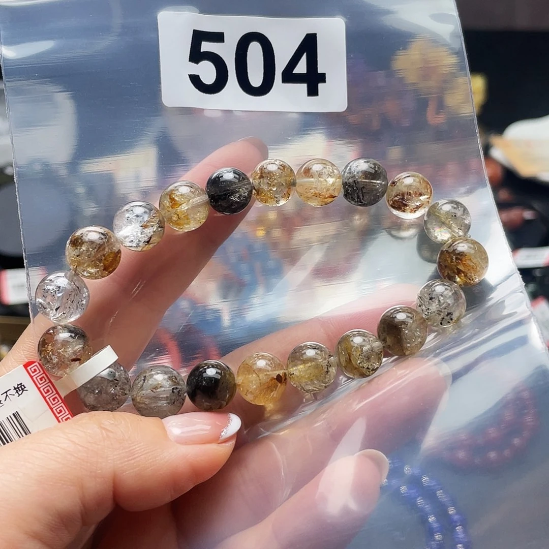 水晶手串未镶嵌手串504。