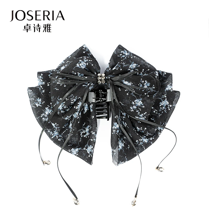 【赫本风】萤纱  精致百搭优雅发夹FJ0131