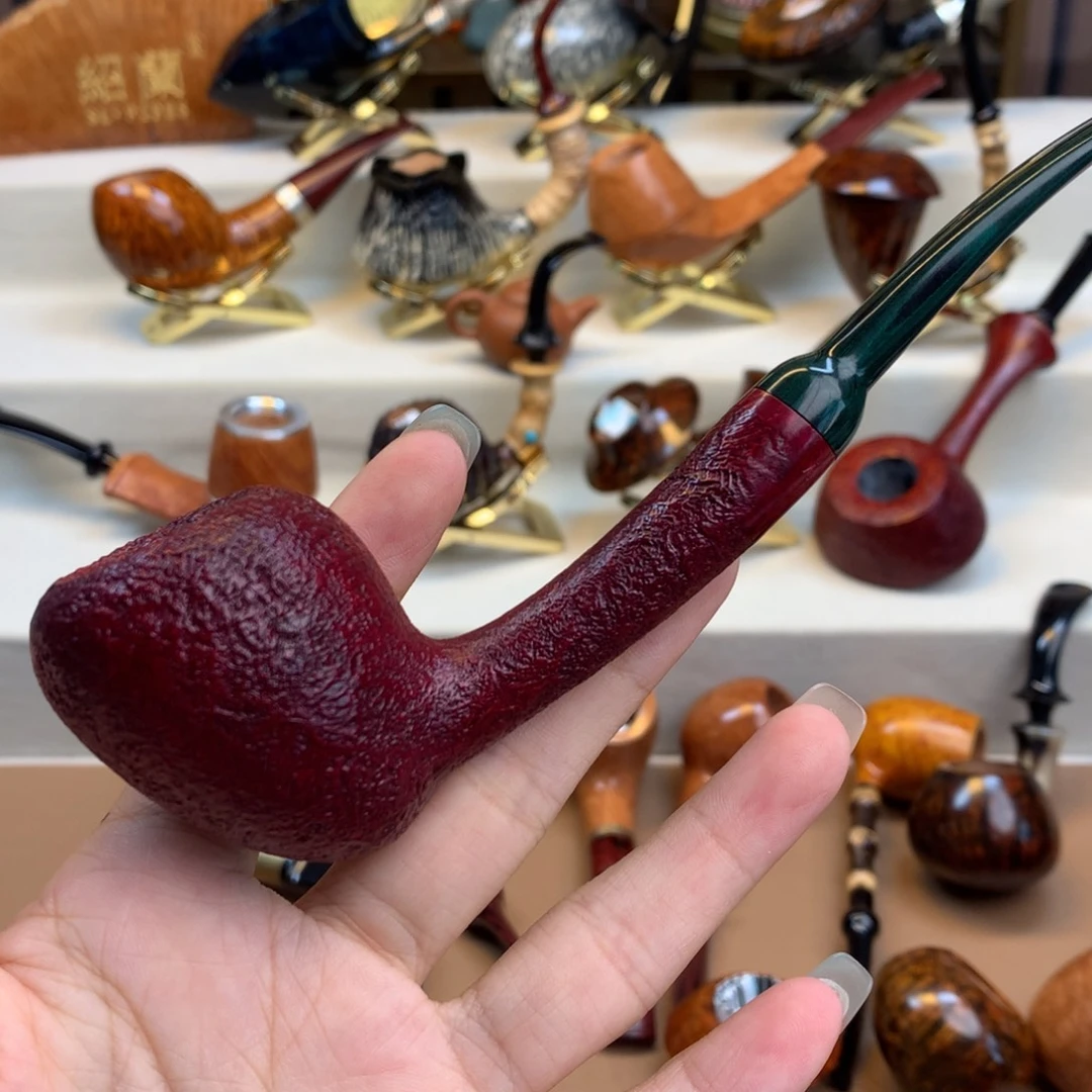 伸***星高品质石楠木烟斗