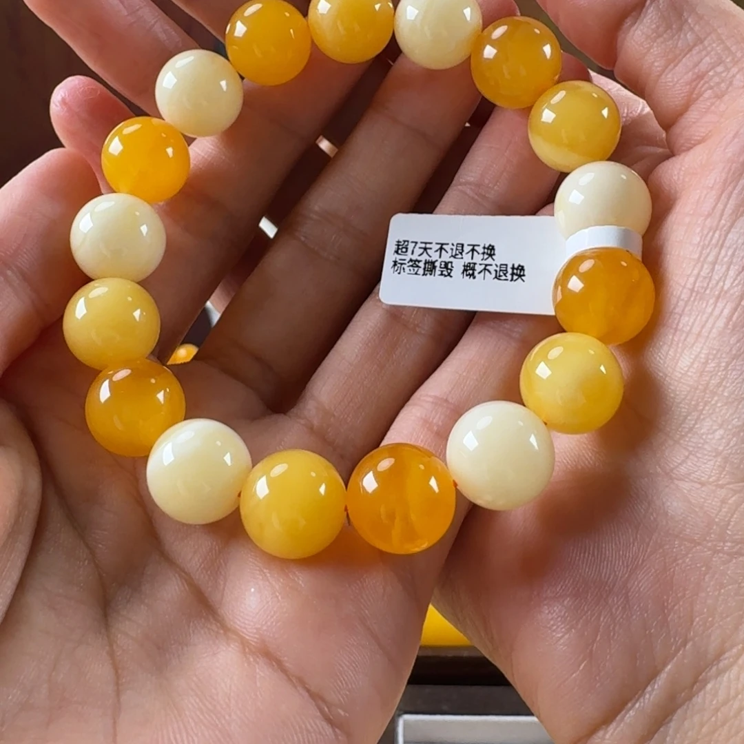 未镶嵌毛衣链蜜蜡