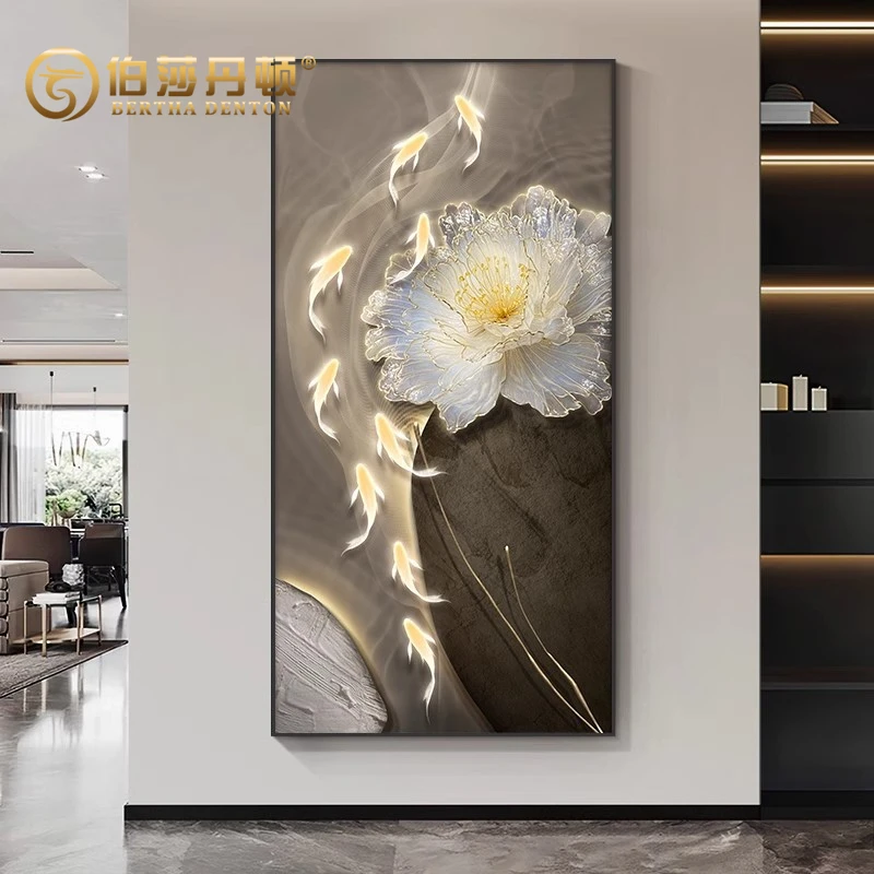 BERTHA DENTON/伯莎丹顿石来运转九鱼图入户玄关高端现代轻奢高级