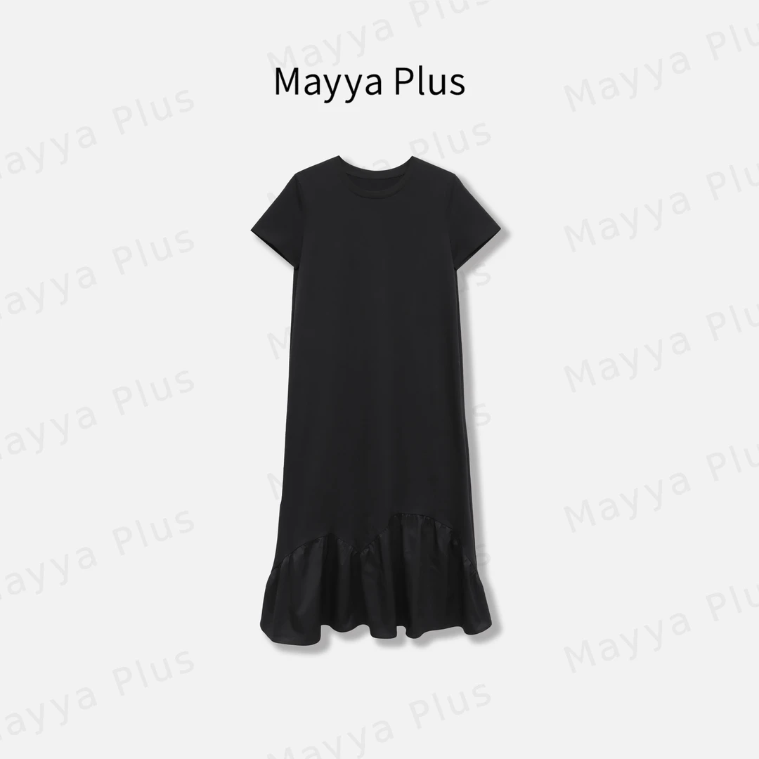 【庄园千金】Mayya Plus麦芽定制赫本风纯棉中长款连衣裙子32526081