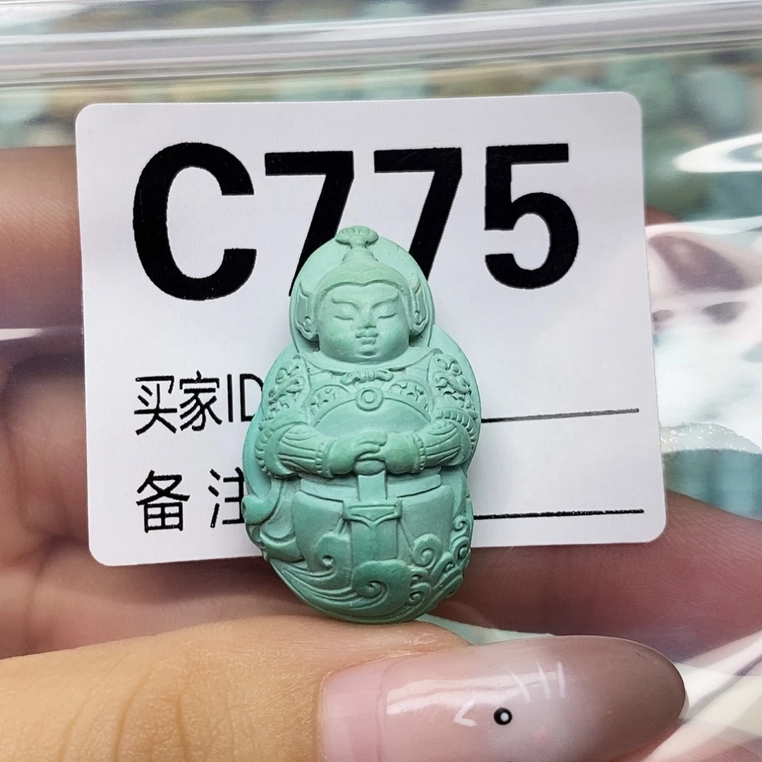 落***风绿松石未镶嵌配饰