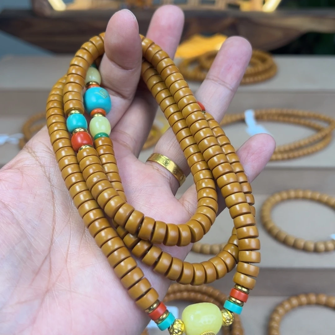 橄榄核手串/手链@@满配药片脖挂33