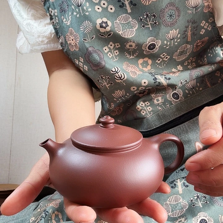 茶壶紫砂꧁****꧂寒江壶,容量260毫升,半手工