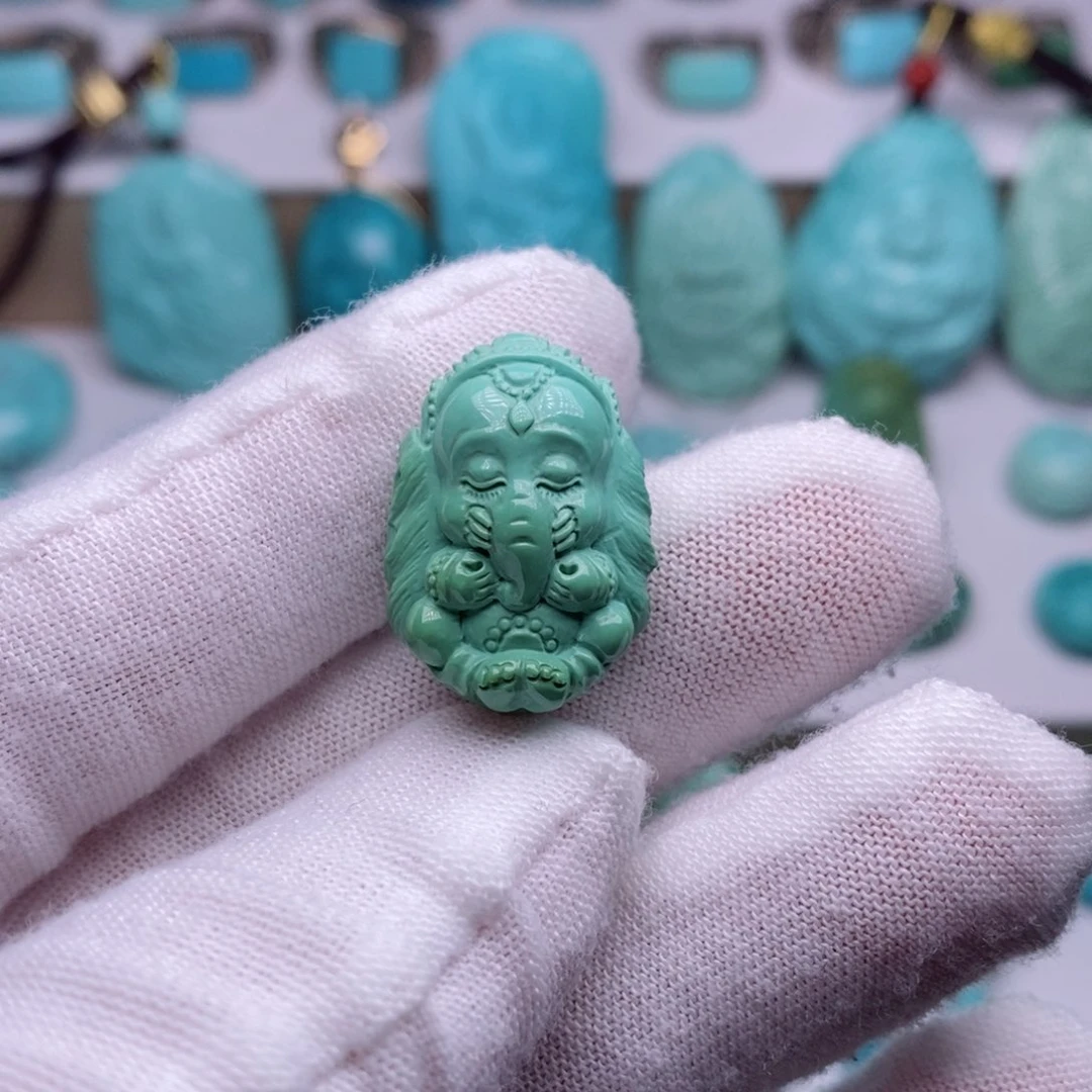 绿松石挂件未镶嵌