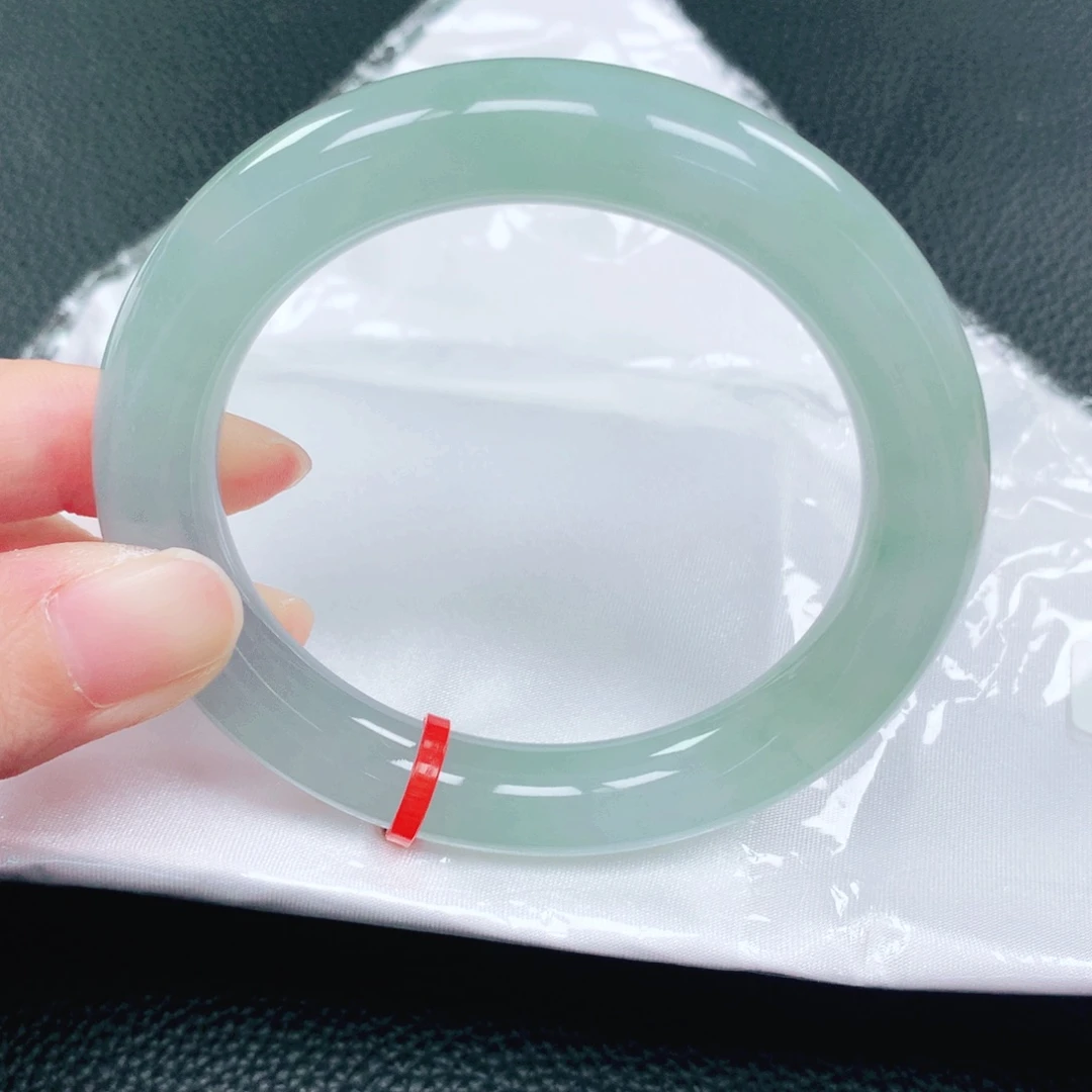 翡翠未镶嵌手镯55圈