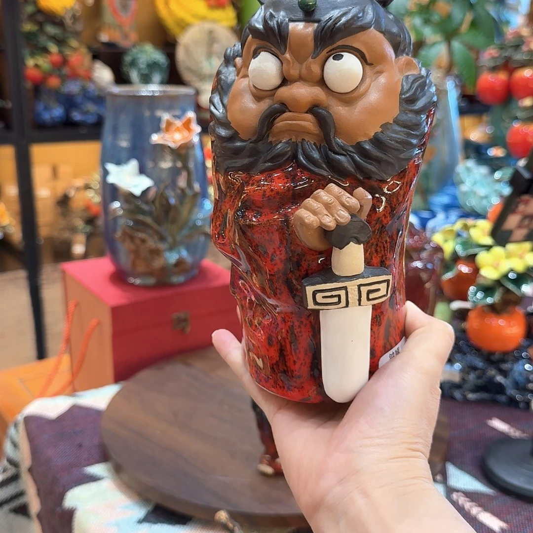 陶瓷钟馗驱魔精品22厘米高度