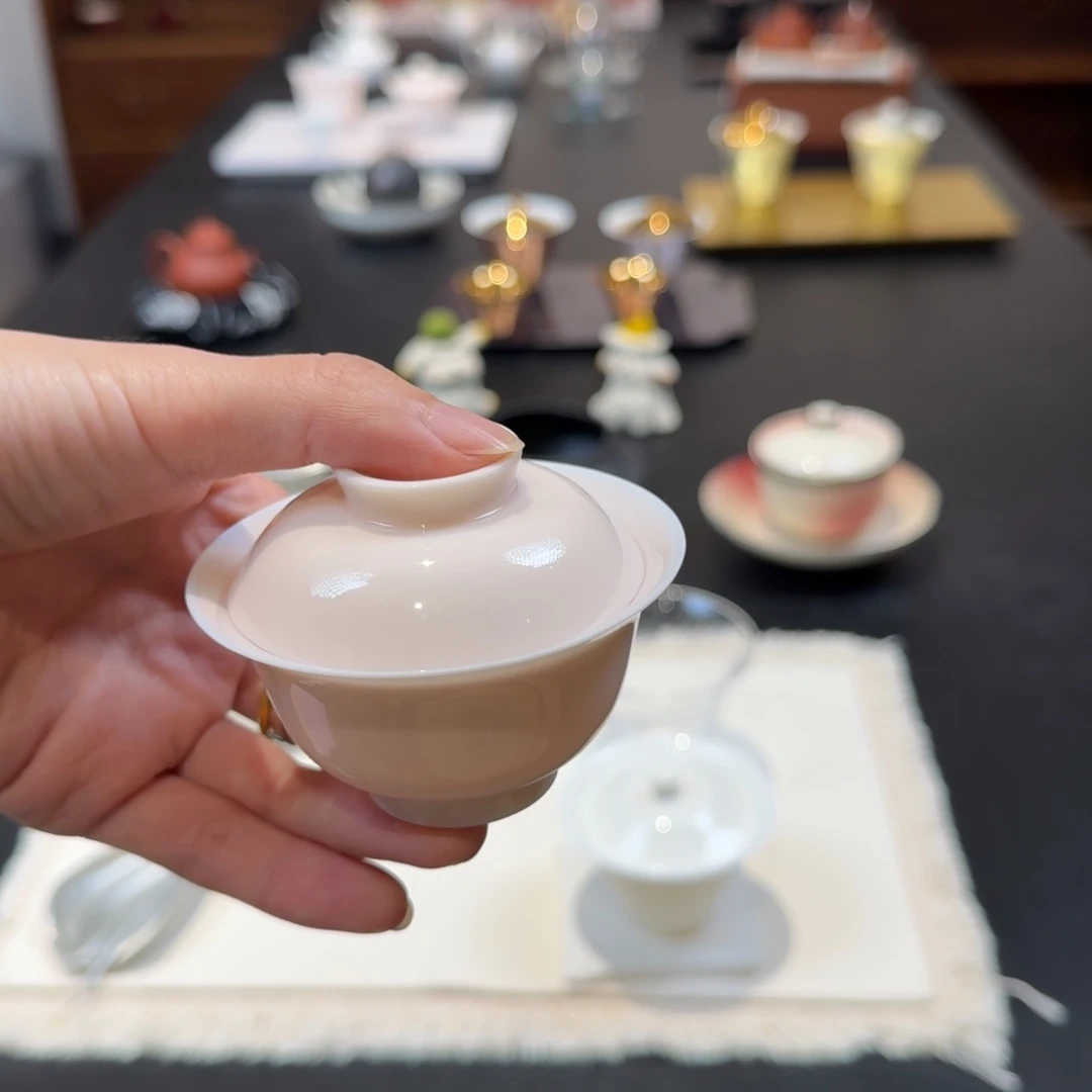 清仓特价 粉色小盖碗