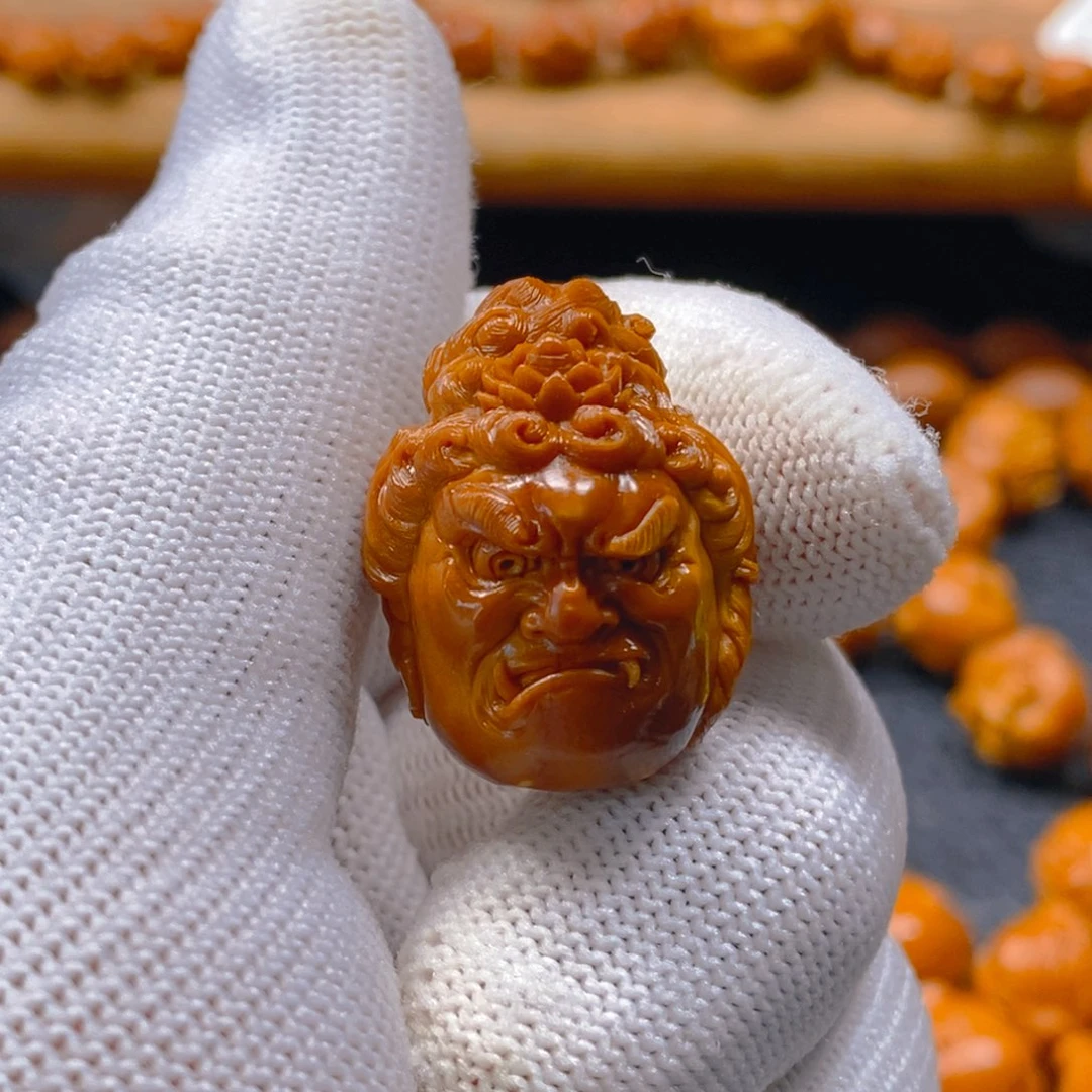 手串/手链橄榄核许静健2.1不动明王佛头