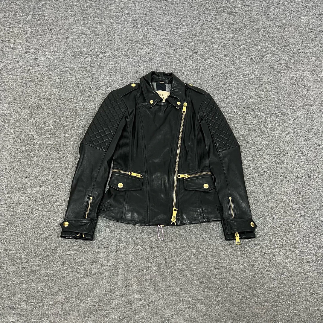 99新 AMIPARIS Burberry 皮衣 夹克uk4