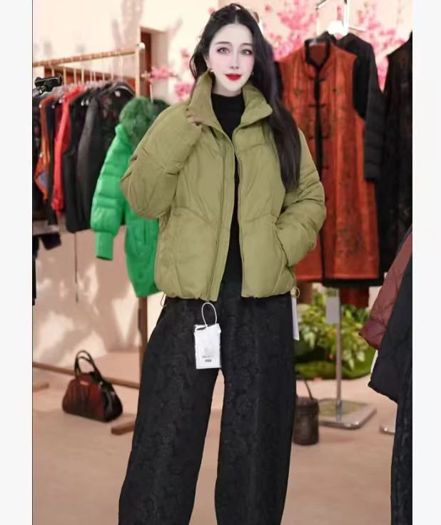 2025新款泡芙棉衣肯豆风短款棉服女宽松百搭加厚保暖冬季外套