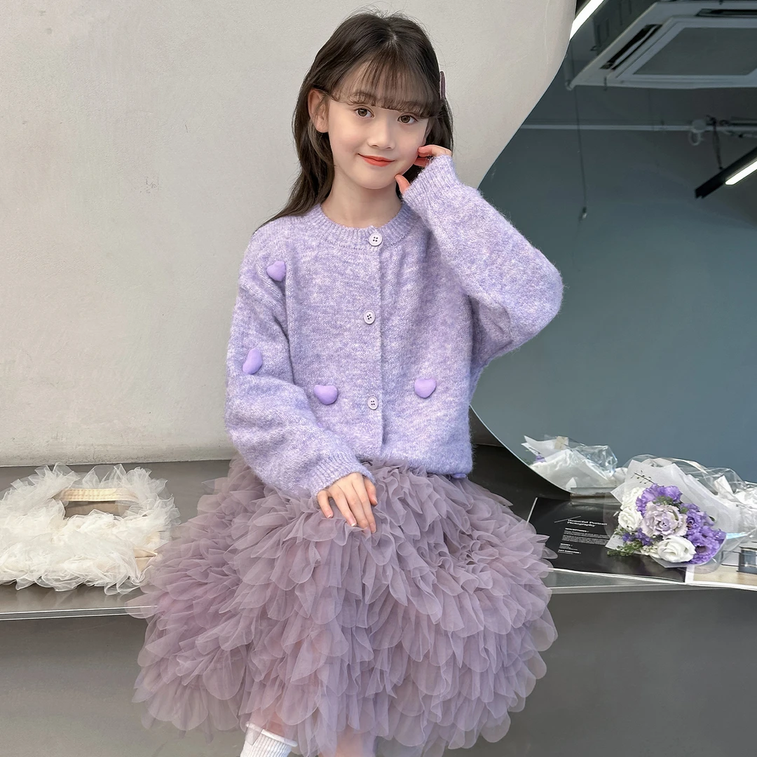 女童超好看韩系套装秋季2025新款儿童早秋毛衣女大童针织衫半身裙