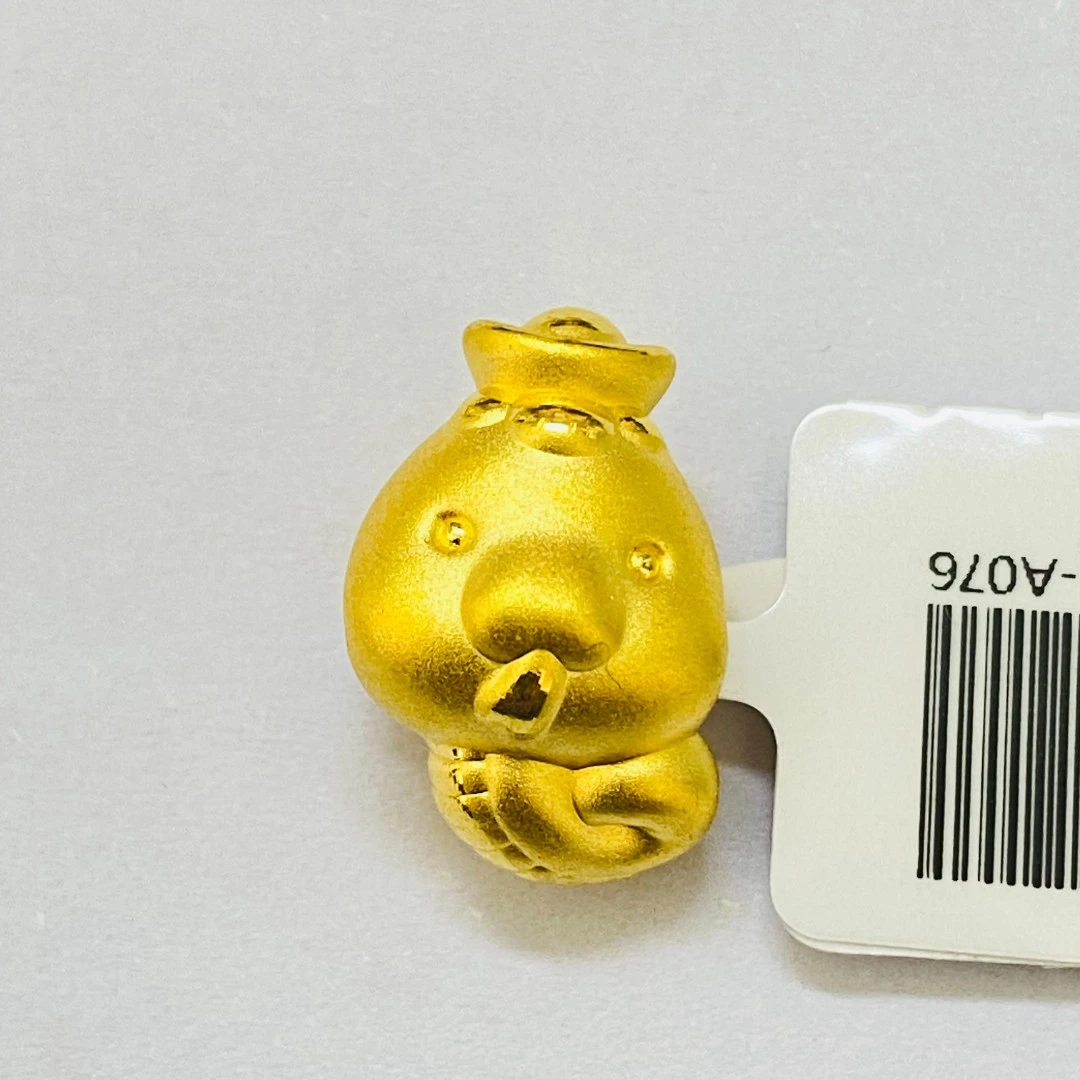 【旺旺金选】 足金999 元宝生肖蛇 1.25